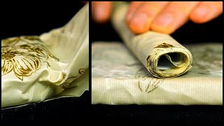 ASMR Beautiful sound of beeswax wrap custom video [upl. by Krishna]