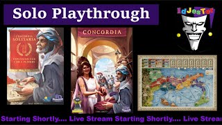 Concordia Board Game Solo Playthrough With Italia Map First Try [upl. by Llertac269]