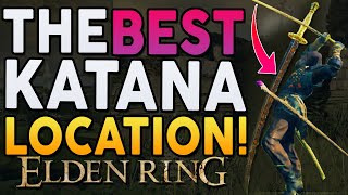 Elden Ring  The BEST Katana EARLY Meteoric Ore Blade Location Guide [upl. by Ailen]