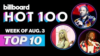 Billboard Hot 100 Top 10 Countdown For August 3 2024  Billboard News [upl. by Nytsyrk]