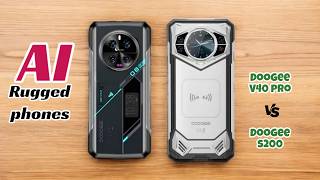 DOOGEE S200 VS DOOGEE V40 pro  AI powered Flagship rugged phones in 2024 [upl. by Ahsya]