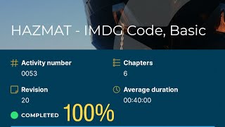 cbt 53 HAZMAT IMDG CODE BASIC ASSESSMENT rev 20 [upl. by Brooks434]