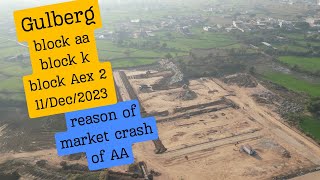 Gulberg Aexecutie 2 location amp block k and L mainroad update and Block AA price rise and drop reason [upl. by Colville97]