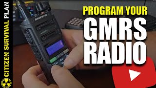 How to Program your GMRS Radio StepbyStep Setup Tutorial [upl. by Hahseram]