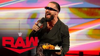 Seth “Freakin” Rollins taunts “Dirty” Dom with some Buffalo wings Raw highlights July 10 2023 [upl. by Langley251]