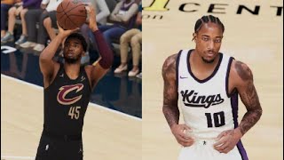 DeMar DeRozans Kings debut against the Cavaliers NBA 2K25 [upl. by Knut]