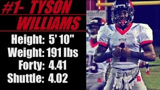 2017 ‘Street Light Recruiting’ RB Tyson Williams 5 10191 44 Forty Dothan High School AL [upl. by Ahseal447]