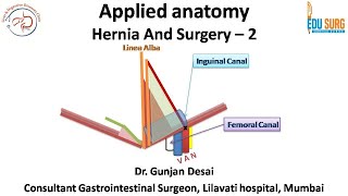 Mastering hernia surgery  2 Applied anatomy masterclass on inguinal region areas and ligaments [upl. by Eentruok]