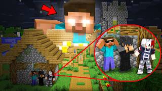 HEROBRINE Attacked Our World In Minecraft 😱 Ft junkeyy [upl. by Sakovich438]