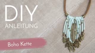 Schmuck machen mit Perlenladen Online  Boho Kette [upl. by Dub]