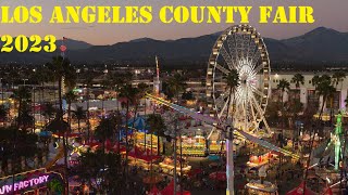 Food Rides and Attractions at Los Angeles County Fair Pomona  California [upl. by Adnylem]