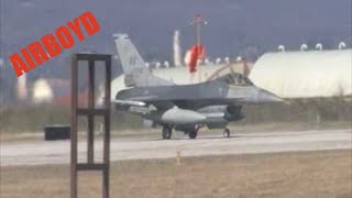 F16s Landing At Aviano [upl. by Hsiekal745]