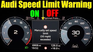 Audi Speed Limit Warning [upl. by Htir]