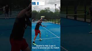 Quand tu fais 2 par 4 des le premier jeu du match 🎾 [upl. by Latricia]