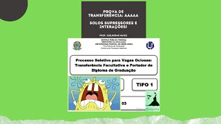 QUESTÃƒO RESOLVIDA E COMENTADA  PROVA DE TRANSFERÃŠNCIA UFU [upl. by Sutsugua65]