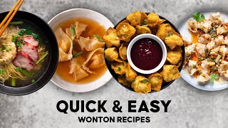 Super Quick amp SUPER EASY Wonton Recipes  Marion’s Kitchen [upl. by Doyle859]