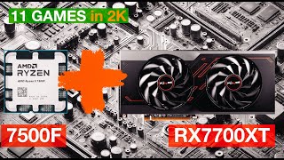 Radeon RX 7700 XT amp Ryzen 7500F Gaming Performance Test  2K Ultra Settings  2024 PC Build Review [upl. by Willin]