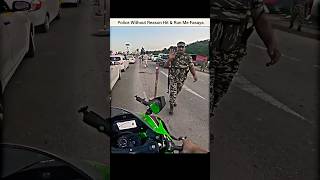 Police vs Bikers 😨 Police Ne without Reasoning Kiya Badtamizi 🤬shorts bike biker [upl. by Elery]