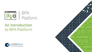 BPA Platform  Learn about Business Process Automation Tools from Codeless Platforms [upl. by Ailemrac]