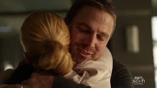 Arrow S8E10 Series Finale Felicity and Oliver Reunite [upl. by Olrak]