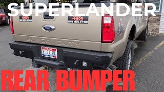 Rear Bumper Install Ford F250 Chassis Unlimited [upl. by Aihsilef27]