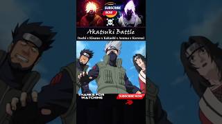 Itachi x Kisame vs Kakashi x Asuma x Kurenai x Guy  Akatsuki Battle shorts viral anime naruto [upl. by Ahsitram415]