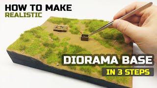 How to make diorama base  Tutorial for beginners [upl. by Euqnomod]