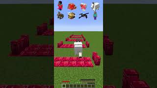 Longest Jump vs Mobs Distance meme shorts minecraft [upl. by Gabriele414]