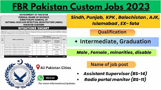 FBR Pakistan Customs Jobs 2023 How to Apply and Succeed  Pakistan custom jobs 2023  new jobs 2023 [upl. by Forester21]