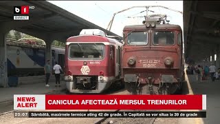 CANICULA AFECTEAZĂ MERSUL TRENURILOR Știri B1TV 12 iulie 2024 [upl. by Philbo815]