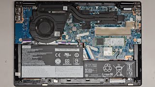 Lenovo IdeaPad Flex 514IIL05 SSD Hard Drive Upgrade Battery Replacement Repair Quick Look Inside [upl. by Oicnanev]