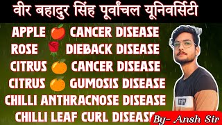 Disease Of Horticultural Crop And Their Management Top 06 Most Important Disease vbspu [upl. by Sirej]