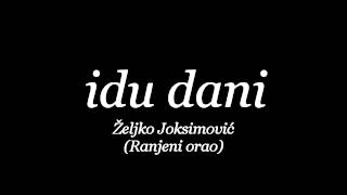 Idu dani  Zeljko Joksimovic Ranjeni orao [upl. by Conger765]