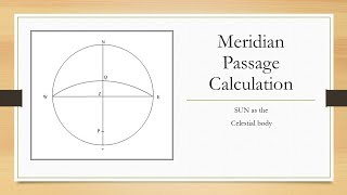 How to calculate the ships latitude using suns meridian altitude meridian passage question [upl. by Erv607]