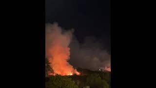 Los fuegos artificiales de San Roque desatan varios incendios en Llanes [upl. by Essilem]