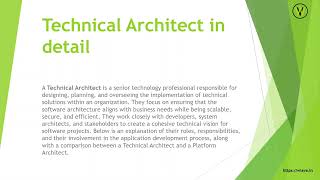 Technical Architect in Detail [upl. by Nymrak]