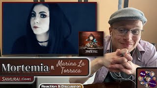 MORTEMIA amp MARINA LA TORRACA SAMURAI Reaction With Lyrics Michael Cretu Cover [upl. by Airednaxela]