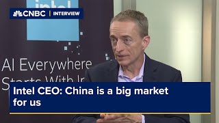 Intel CEO China is a big market for us [upl. by Odnavres]