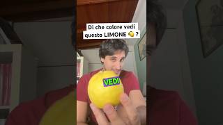 Di che colore vedi questo LIMONE 🍋fisica scienza esperimento shorts divulgazione physics [upl. by Ebeohp95]