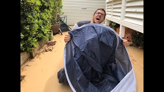 How to Fold a Pop Up Tent [upl. by Htebesile63]