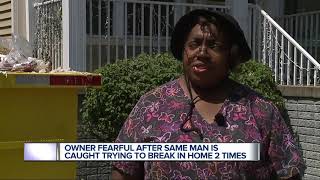 Detroit woman fearful after man caught trying to breakin two times [upl. by Ojok]