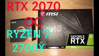 BENCHMARK RTX 2070 OC  RYZEN 7 2700X STREAMING [upl. by Akisej]