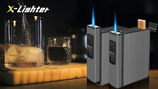 xlighter XL501 Cigarette Case with Torch Lighter [upl. by Retxab]