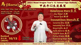 The Horse  2024 Chinese Zodiac 12 Animal Signs Outlook [upl. by Anolahs829]