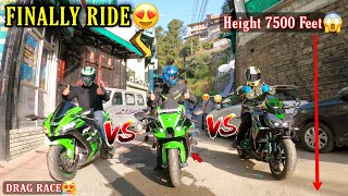 Papa Ke Sath Apni Superbike Zx10r Pe Ek Last Long Ride amp My First Drag Race Zx10r vs Z1000 amp Ep2 OMG [upl. by Eseuqcaj474]