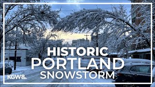 Portland recovers from record snowstorm  Live coverage [upl. by Maryly642]