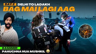 Splendor leke Kashmir pahuchna ho gya Mushkil 😭 Side Bag mai aag lag gayi 😰 kapde jal gye sare Ep02 [upl. by Ecinereb]