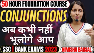 Conjunctions  English Grammar for SSC CGLCPOCHSLCDS  SBIIBPS POClerk CET Nimisha Bansal [upl. by Ibor245]