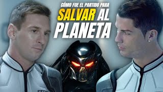 👽 CUANDO MESSI Y CRISTIANO JUGARON CONTRA LOS EXTRATERRESTRES PARA SALVAR AL MUNDO real no fake [upl. by Gideon]