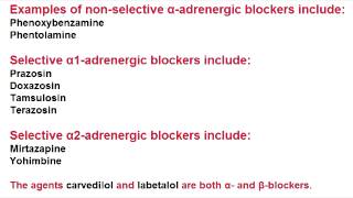 Alpha Blockers  Nonselective  Phenoxybenzamine amp Phentolamine [upl. by Etra374]